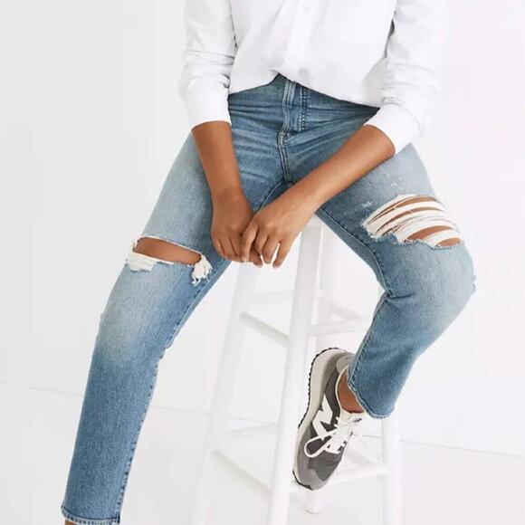 MADEWELL Jeans - The Perfect Vintage Jean in Denman Wash   Size 26 - Picture 4 of 15